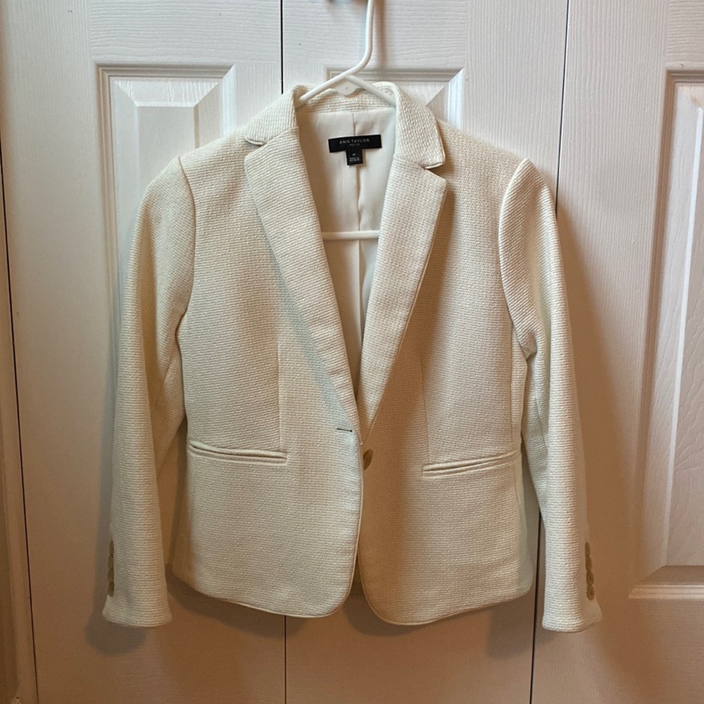 Ann Taylor off-white Blazer